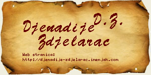Đenadije Zdjelarac vizit kartica